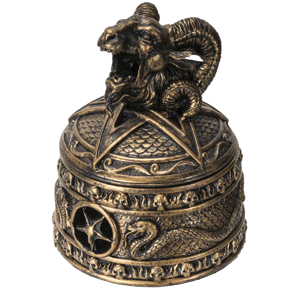 Baphomet Incense Burner – Gothic Resin Decorative Holder