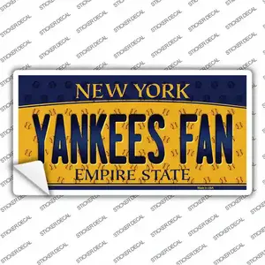 Yankees Fan New York Novelty Sticker Decal