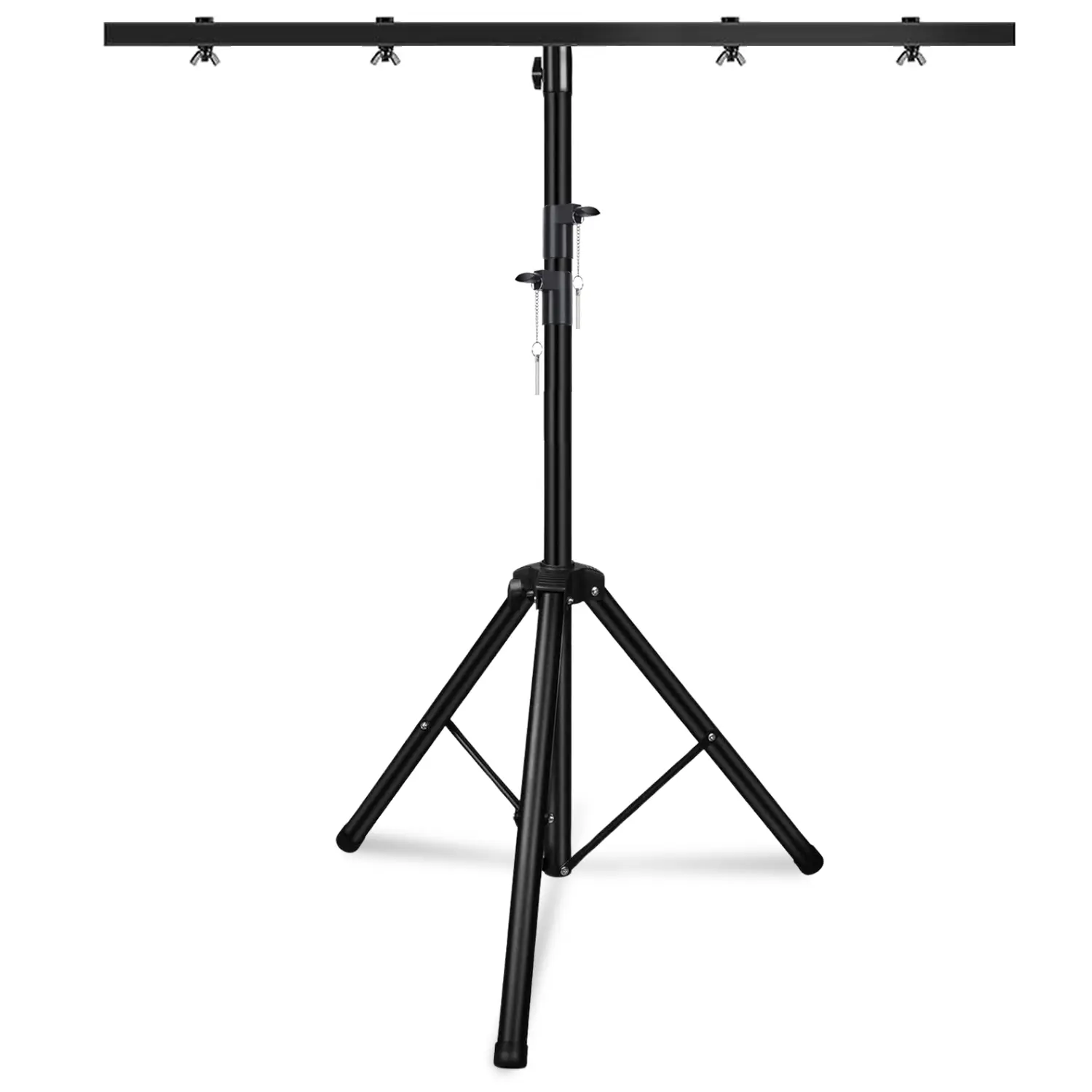 5 Core DJ Light Stand Height Adjustable 39-100" Heavy Duty Tripod Stage Lights Stands w Light T Bar