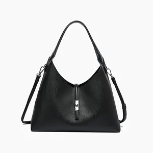 Sienna Hobo Shoulder Bag - Pebble Vegan Leather