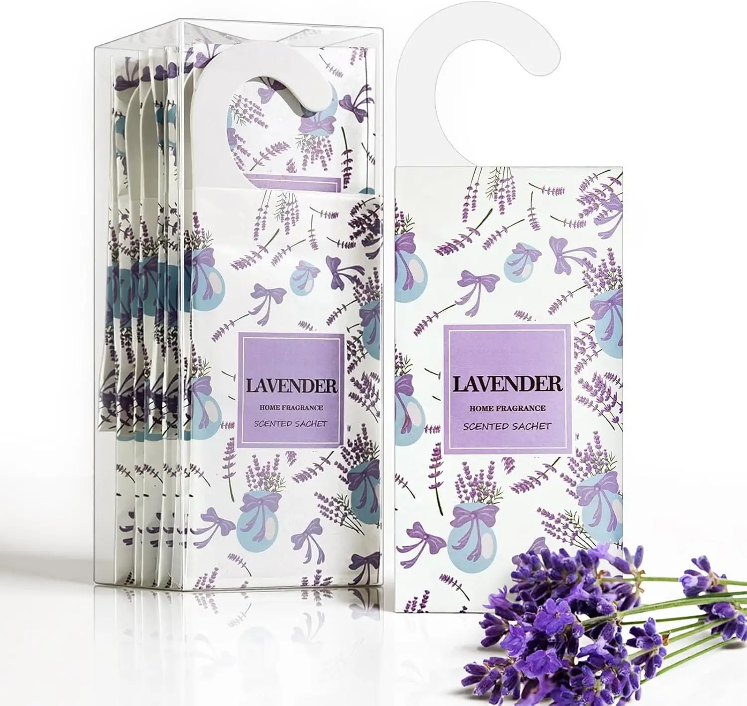 12 Packs Lavender Large Scented Sachets for Drawer and Closet, Long-Lasting Hanging Sachet Bags Closet Deodorizer Scented Air Fresheners for  for Lover