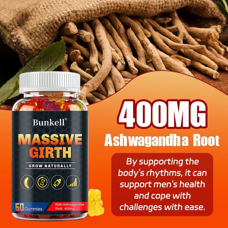 Bunkell men's Health Supplement, Supports energy, endurance, and vitality, 30/60 Capsules