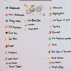 1- Cute Stationery and Accessories With Capsule