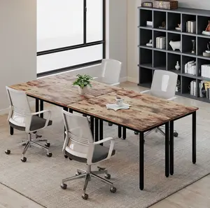 12ft Rustic Vintage Dining Table | 141.6"x47.2"x29.5" Rustic Vintage Brown | Seats 6-12, Multi-Use for Home Office/Conference Room