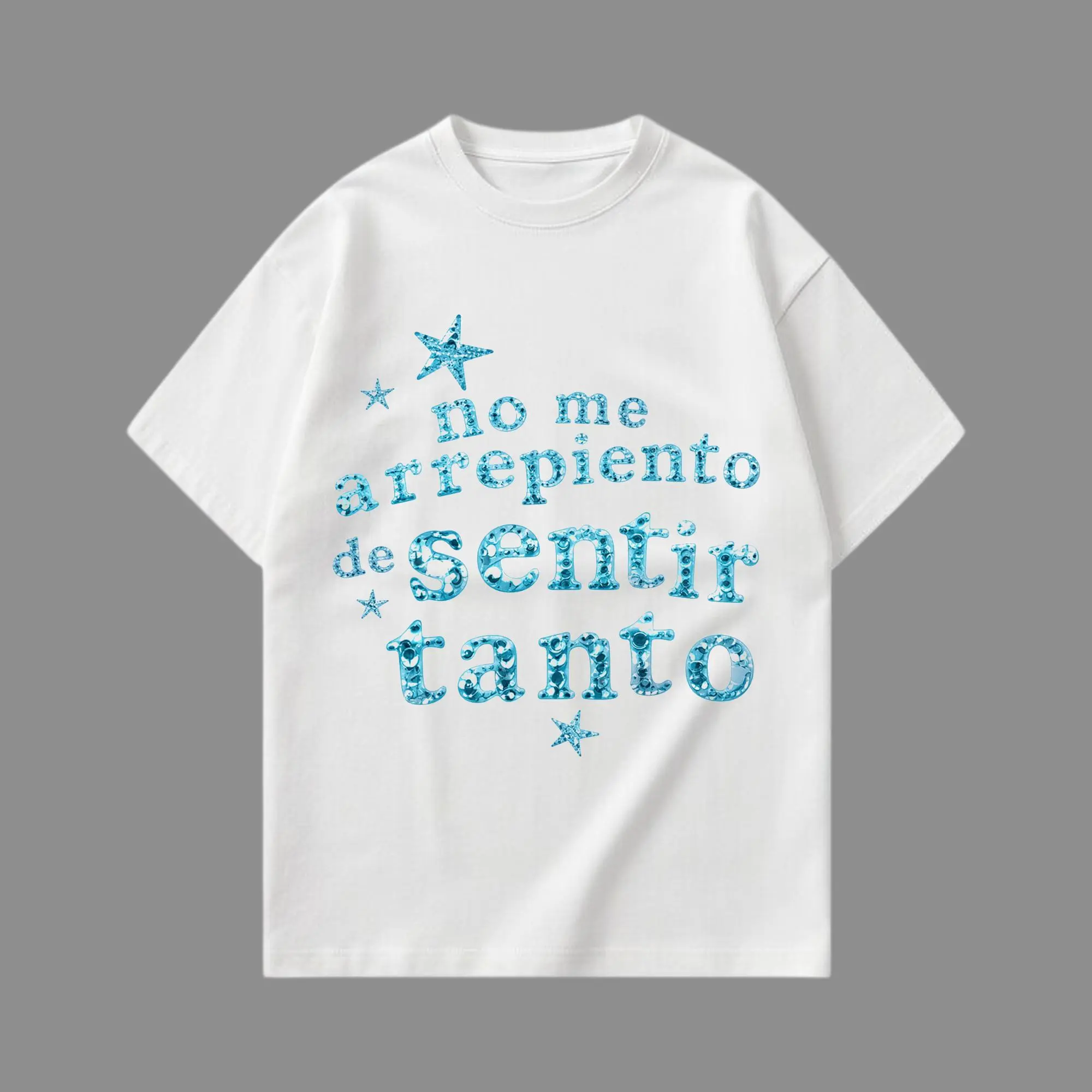 New Album No Me Arrepiento De Sentir Tanto V3 Premium Cotton T-Shirt - La Bichota Latin Queen Graphic Tee, Latin Pop Concert Tour Merch, Cute Festival Summer Shirt, Unisex Gift for Latin Fans