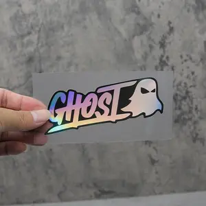 Ghost Car Stickers 3 Piece Set, Holographic Design, Perfect for Custom Cars & Skateboards, Dark Style Enthusiasts Must-Have, Car Decals, Vehicle Decoration