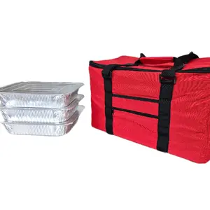 Baggenie Large Capacity Insulated Bag 18L x 11 1/2H x 10W Heavy Duty Nylon with Water-Resistant Inside, Soft Sides & Drink Holder