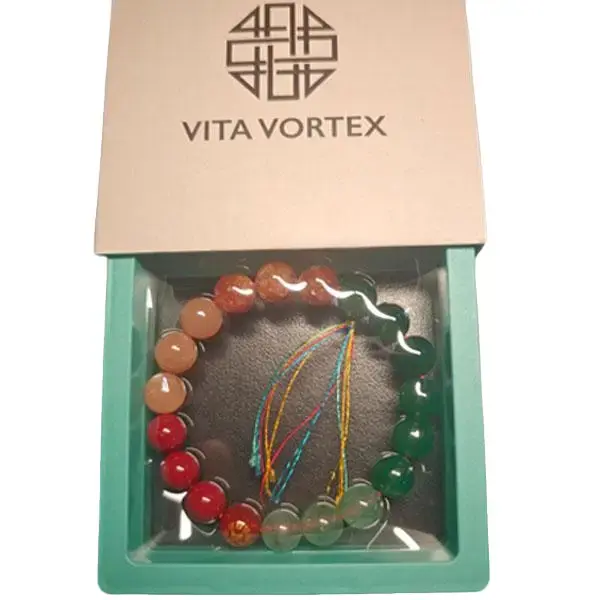 Vita Vortex Cyclical Energy Guardianship Bracelet for Balanced Energy Management & Elemental Synergy Five Elements Crystal Bracelet