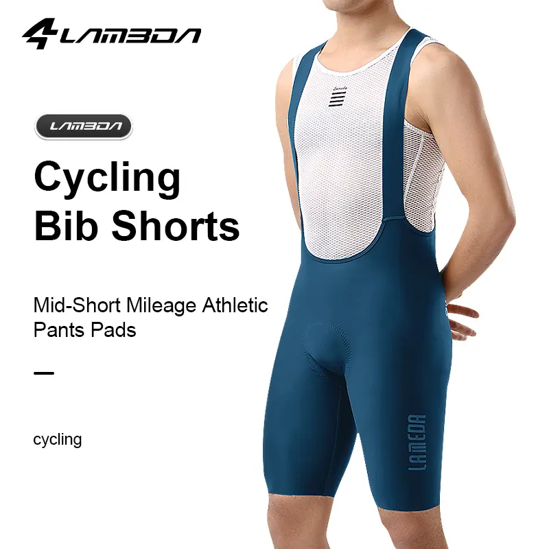 LAMEDA Mens Cycling Bib Shorts,Padded Breathable Bike Shorts Men Lightweight Bicycle Bibs Bike Tight for Road Gravel Biking