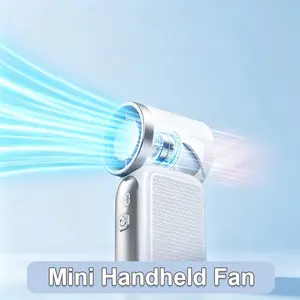 High-speed Mini Handheld Cooling Fan X688 Usb Powered Fan USB Rechargeable Charging Lasting Battery Life High Velocity Turbo Violence Portable Outdoor Small Fan