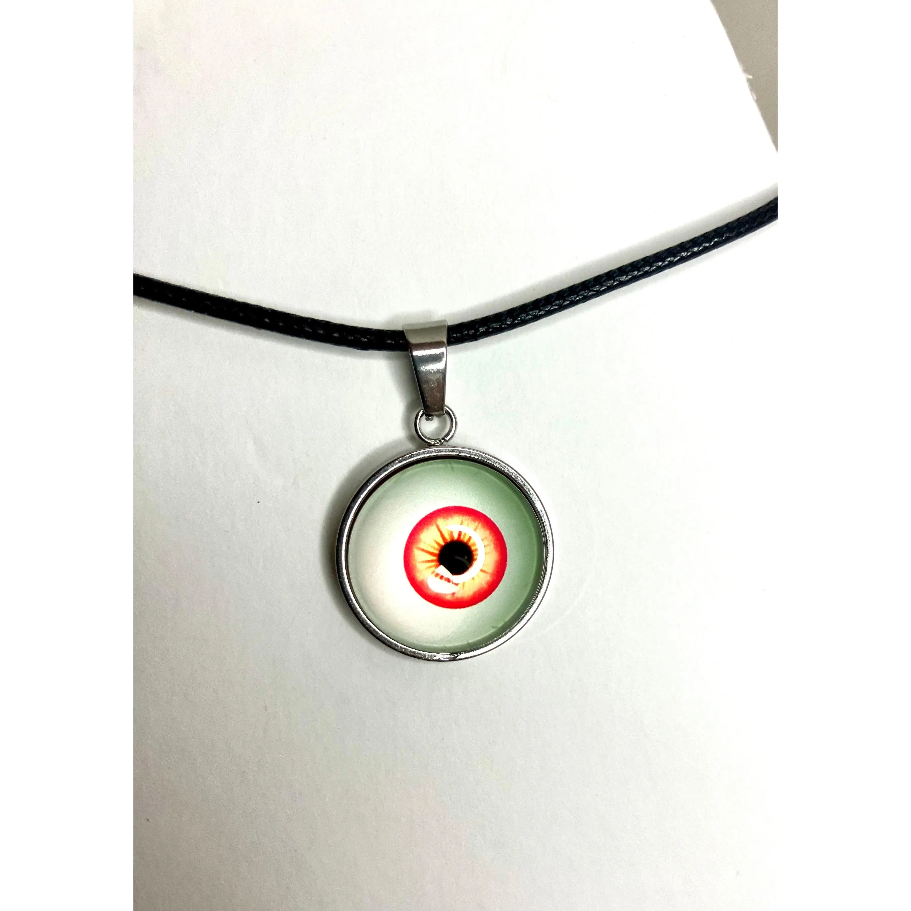 Glass Dome Eyeball Necklaces