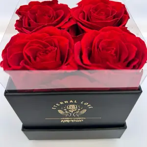 Eternal Love Brand Red Roses in Elegant Black Box Perfect for Gifts and Special Occasions