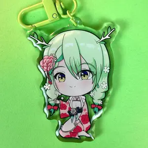 Ceres Fauna Hololive EN Council Acrylic Keychains, Ceres Fauna Keychain, Cute Anime Keychain, Anime Lovers Gift Keychains, Kawaii Keyring Accessories