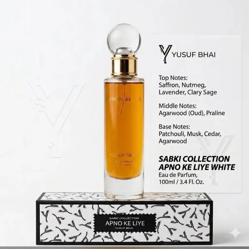 YUSUF BHAI Apno Ke Liye(for my people) White EDP, 50ML