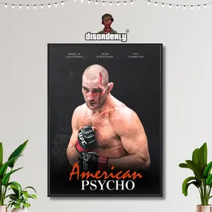Sean Strickland Psycho POSTER UNFRAMED , UFC POSTER UNFRAMED , MMA POSTER UNFRAMED , Fighter Motivation, Bedroom Wall Decoration, Wall Decor, Wall Art