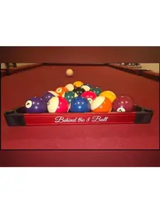 Aluminum Billiards Rack | Inside & Outside Engraved | Metal Pool Triangle | Fiber Laser Custom Pool Gift | Pool Room Decor | Billiards Gift