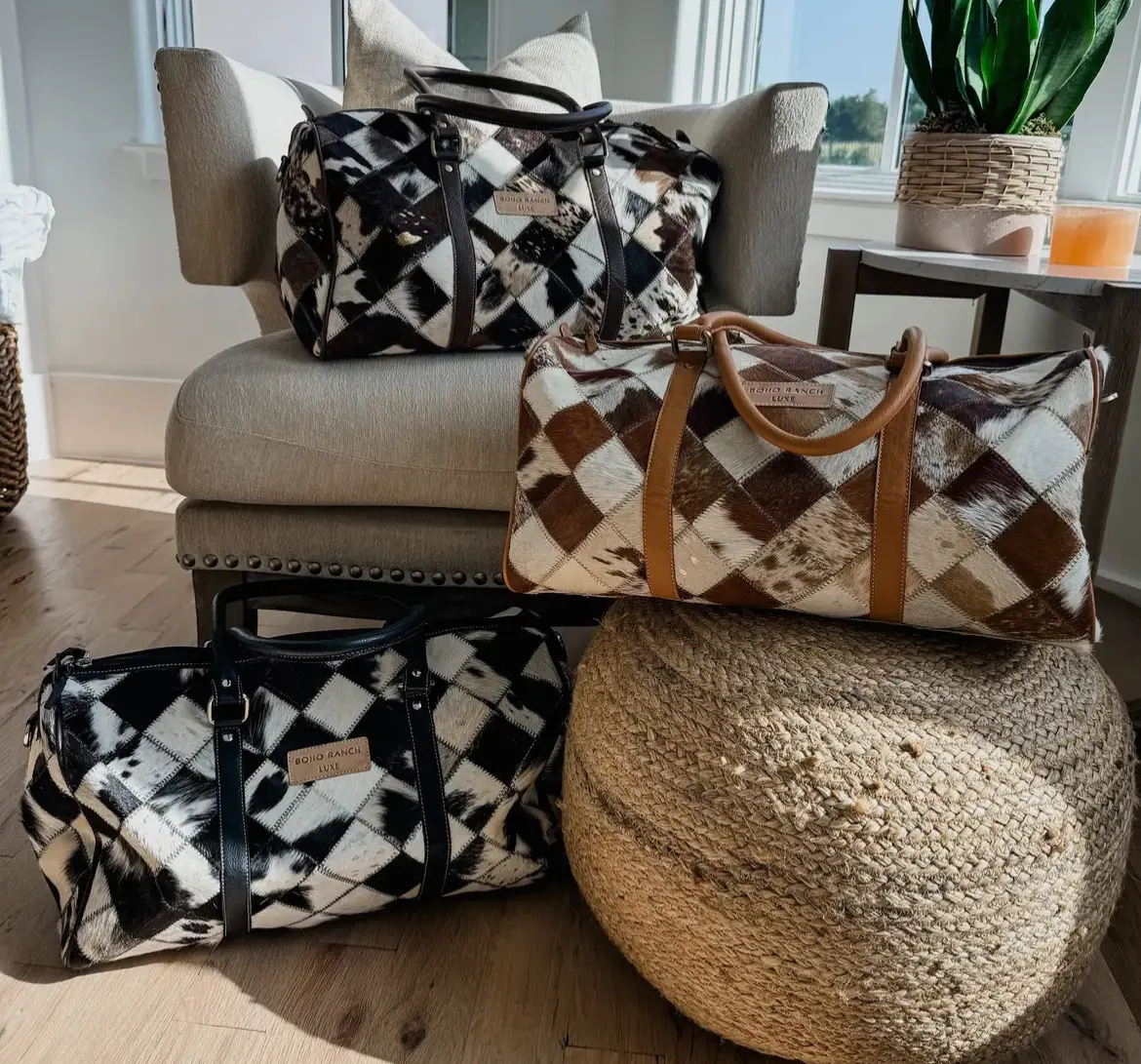 Hairon Cowhide Weekender Bag