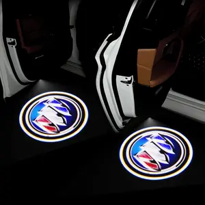 1/2/4Pcs Wireless Car Door Led Logo Laser Projector LED Welcome Light Ghost Shadow Light for Buick Regal GS GL6 GL8 Avenir Lacrosse Riviera Envision Lesabre Velite Led Car Lights