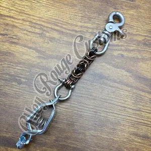Byzantine Weave Metal Glove Clip - Lobster Claw Snap