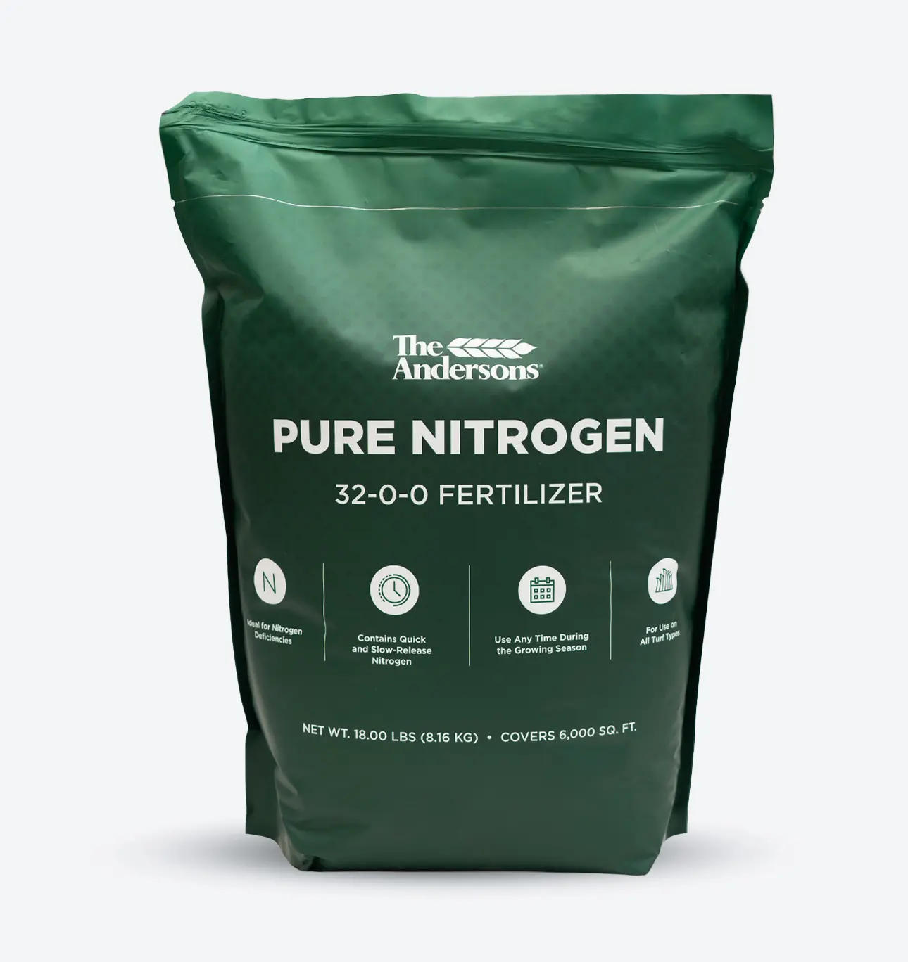 The Andersons Professional Pure Nitrogen 32-0-0 Lawn Fertilizer with Small Particle Size - Safe For All Turf Types