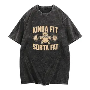 Hilarious Oversized Weightlifting Bear T Shirt for Gym Enthusiasts