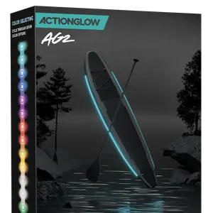 LED SUP Lighting System - ActionGlow (AG2) | 7 Color Modes, 100% Waterproof, Super Bright, Visible from Over a Half Mile, Easy 5 Minute Install