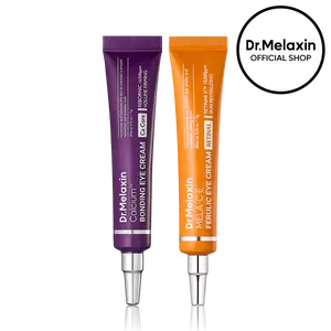 [Dr.Melaxin Official] Ageless Eye Cream Duo, Calcium Bonding & Mela-C·E Ferulic, Retinal, Vitamin C, Eye Bag Tightening, Dark Circle Corrector, Crow's Feet Wrinkle Eraser