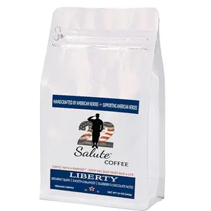 22 Salute Coffee Liberty Blend, Medium Roast, Specialty Arabica Coffee, 12oz bag, Ground