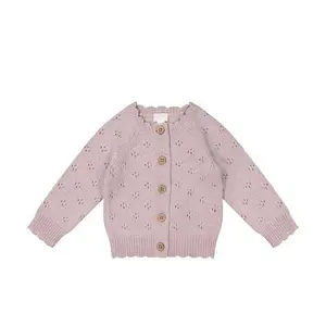 Maggie Cardigan- Pink Tint Fleck