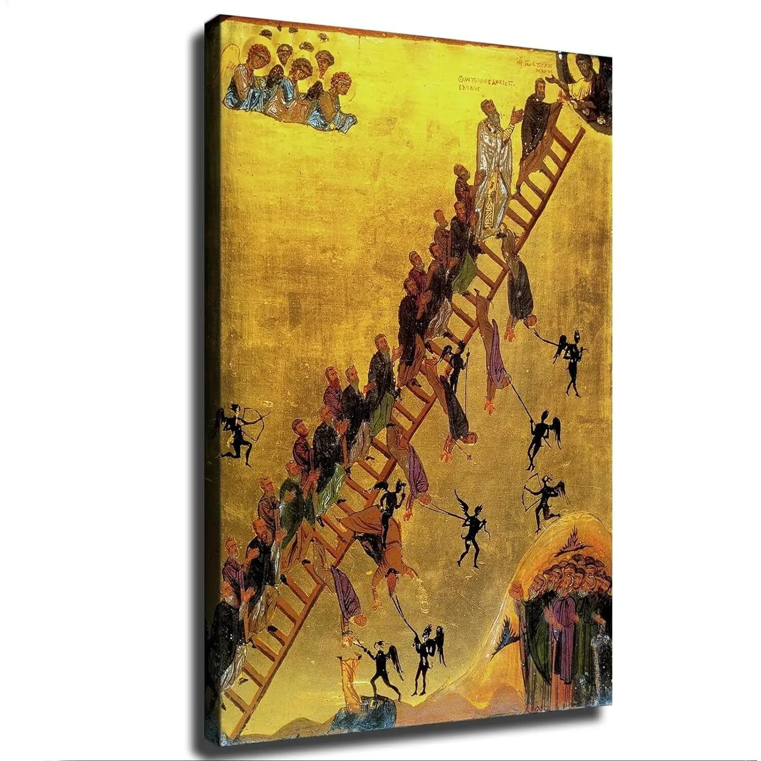Ladder of Divine Ascent By Orthodox Icons Poster Canvas Picture Printing Wall Decor Ornaments