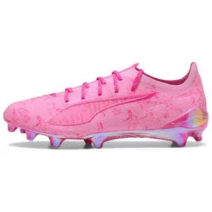 KIDSUPER x PUMA Ultra 5 Ultimate FG Football Boots for Men and Women in Pink with Lightweight Comfort and Durability Trending Shoes, House White Official Shoes to Get / Maison Mihara