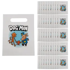 Oriental Trading Dog Man Party Favor Bags with Cutout Handles, 7 1/2" x 10" Bulk 50 Pcs