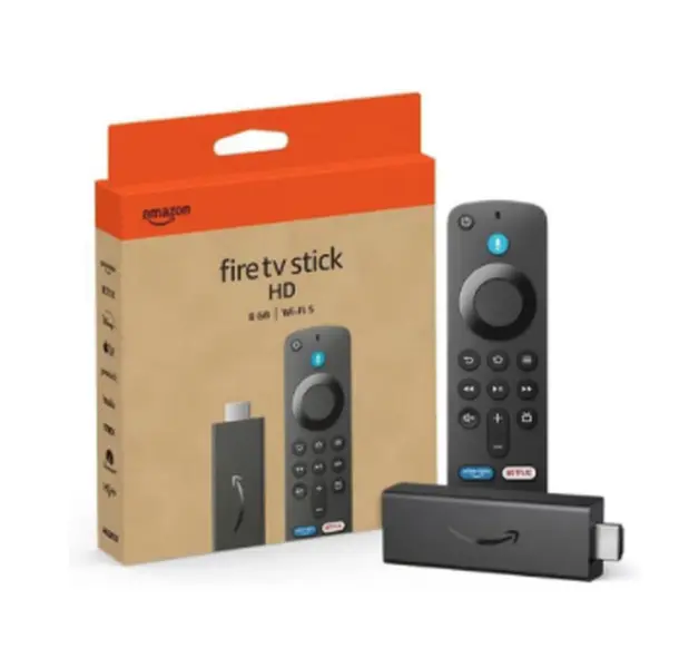 Fire TV Stick HD ( newest model ) free movies and live TV, Alexa Voice Remote, smart home controls, HD streaming.