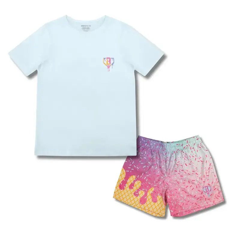 Baseball Lifestyle 101 - Ice Cream Frosted Set | Youth & Adult Tee & Mesh Shorts