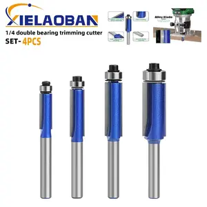 High Precision Dual Bearing Milling Head, Tungsten Carbide Inserts, Durable Solid Metal Structure, Ideal for Woodworking, Slotting, Alloy Cutting, Tool