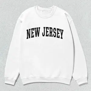 New Jersey Sweatshirt Collegiate Crewneck Sweater Unisex