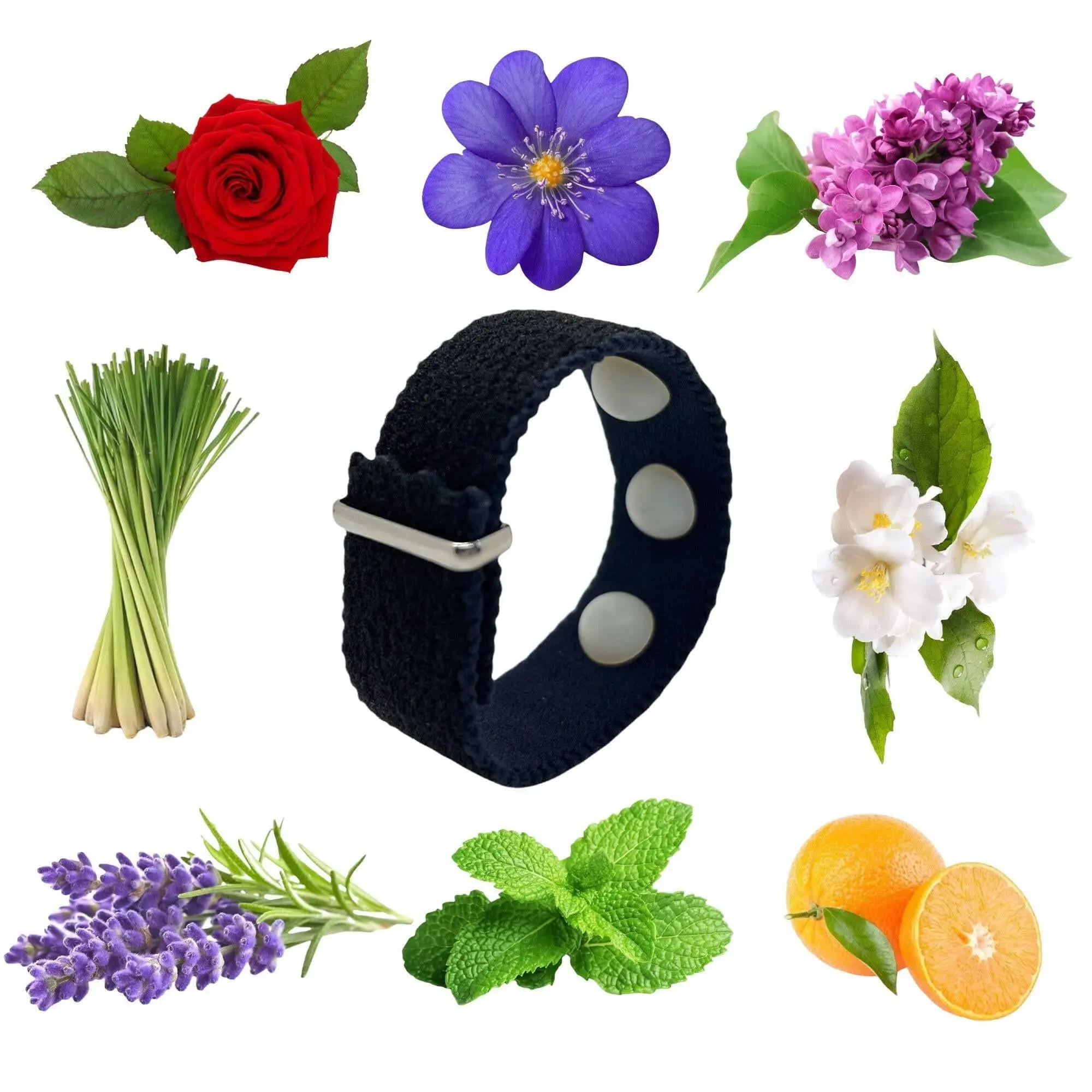 AcuCalm Aromatherapy Acupressure Bracelet for Stress Relief, Sleep Support and Mood Support - Adjustable Band