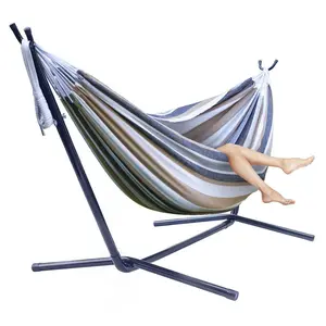 Sorbus Double Hammock with Steel Stand