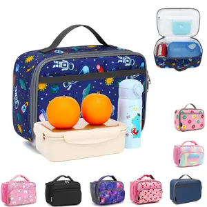 Back to School Kids Lunch Box, Insulated Soft Cooler Bag, Thermal Meal Tote for School, Office & Travel, Multiple Colors & Designs, Back to School Essentials, School Supplies Haul, insulated lunch bag, kids meal bag, back to school lunch kit