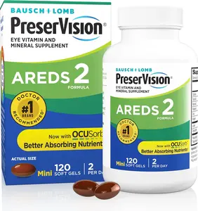 Bausch + Lomb PreserVision AREDS 2 Formula Eye Vitamin  Healthcare Dietary Mineral Supplement Fitness Edible