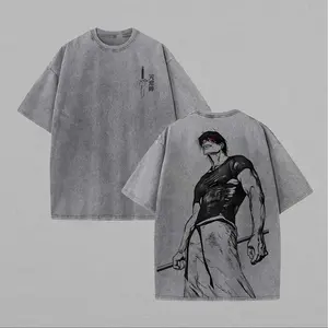 Jujutsu Kaisen Toji Fushiguro Printed Unisex Washed T-Shirt 11
