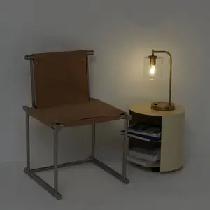 Brightech Elizabeth Mid-Century Modern (Includes LED Light Bulb) Wireless Charging Desk Table Lamp Antique Brass: 16" USB Port, UL Listed