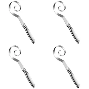 4X Danish Dough Whisk - Stainless Steel Seamless Wisking Tool for Sourdough Bread Baking, Pizza, Pastry, Cake Batter