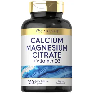 Carlyle Calcium Magnesium Citrate with Vitamin D3 | 150 Capsules | Non-GMO & Gluten Free Supplement Carlyle Calcium Magnesium Citrate with Vitamin D3 | 150 Capsules | Non-GMO & Gluten Free Supplement