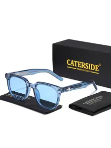 Unisex Simple Style Plain Color Sunglasses, Trendy Casual Sunglasses for Everyday Use, Fashion Accessories for Outdoor Activities