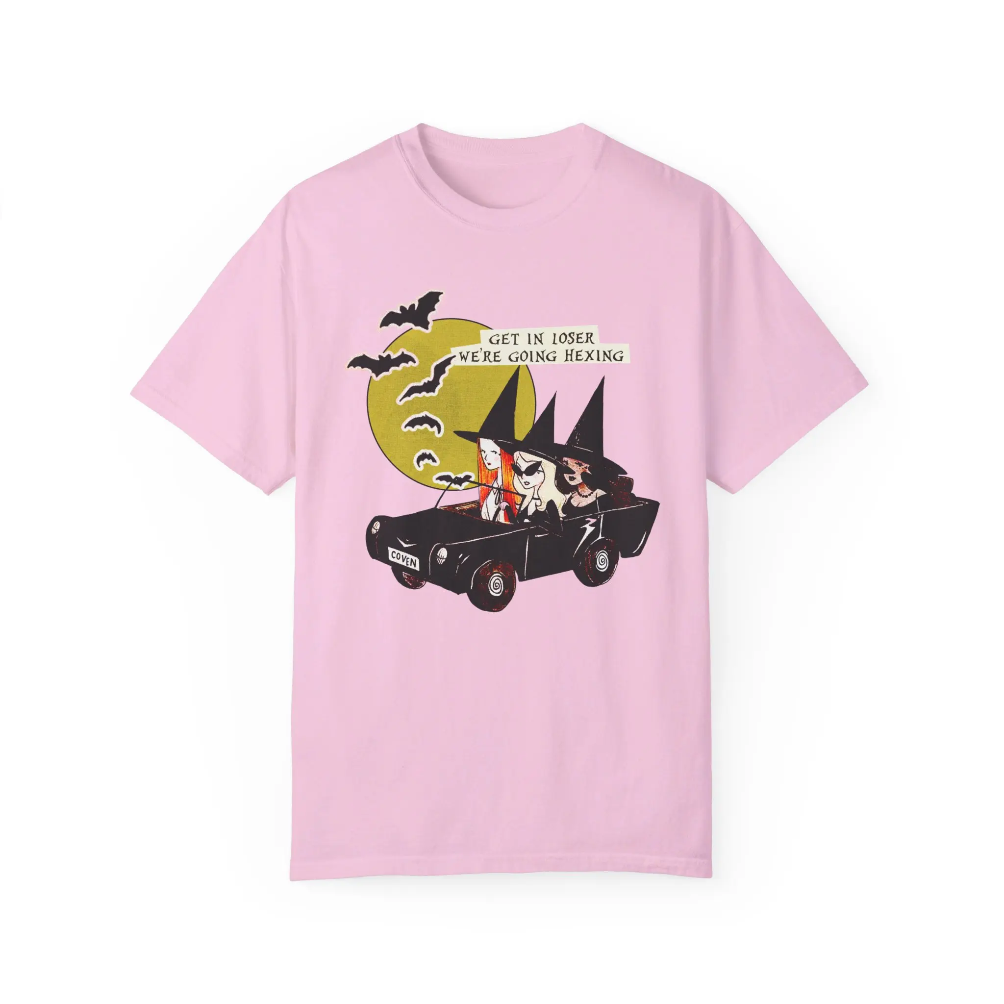 Get In Loser We're Going Hexing Halloween Comfort Colors Shirt Spooky Season Mean Girls tee halloween shirt Casual Cotton witch shirt halloween t-shirt fall graphic