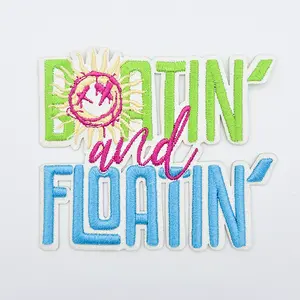 Boatin' and Floatin' LARGE Embroidered HAT/POCKET Patch