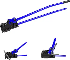 Manual Rebar Bender Cutter, Rebar Bender and Cutter 2 in 1 Steel Tool, Bending and Cutting Rebar up to 0.67 Inch, for Construction Site and Home-use
