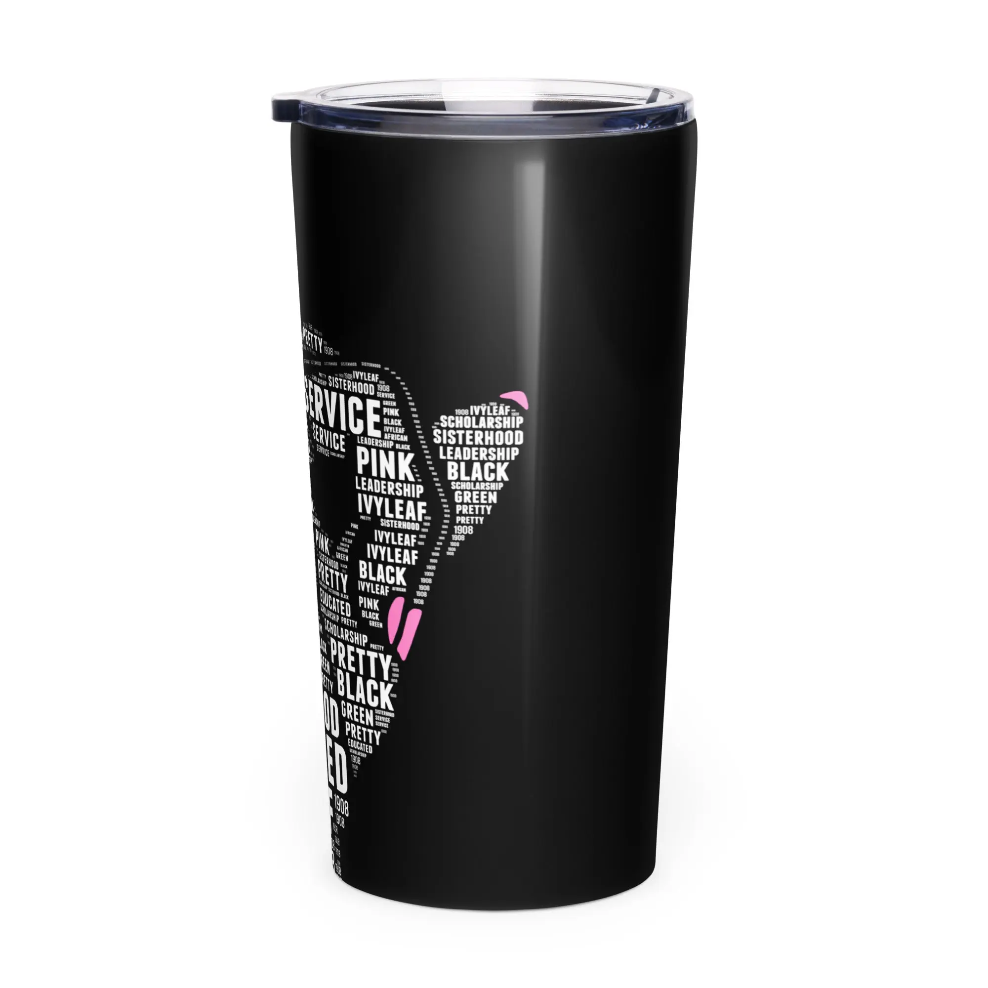 Pinkies Up Tapered stainless steel tumbler