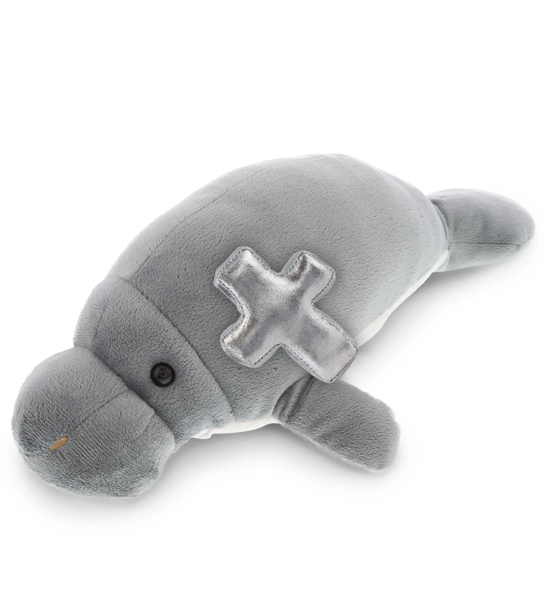 PLUSH CROSS - WILD COLLECTION PLUSH - 15" GREY MANATEE